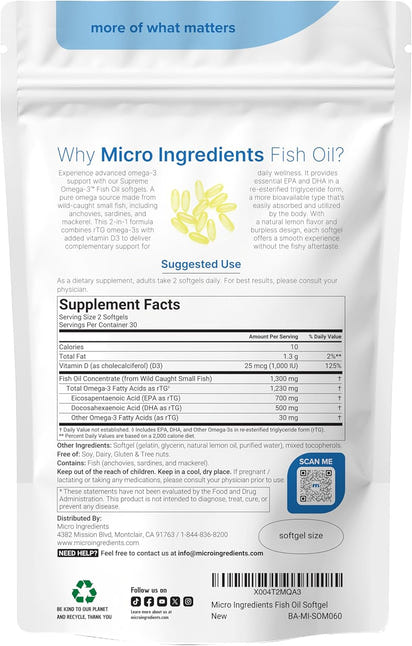 Supreme Omega-3 Fish Oil Softgels™